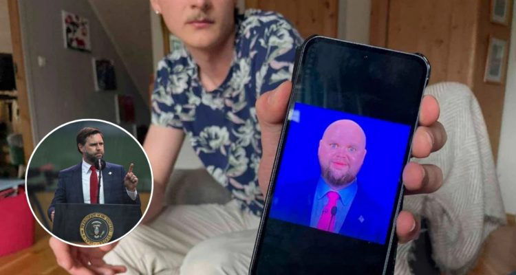 Turista noruego acusa que fue deportado de EEUU por meme de JD Vance en su celular