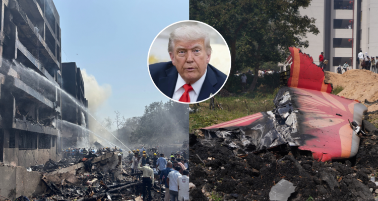 Trump ofrece ayuda inmediata a la India para labores de rescate tras tragedia aérea