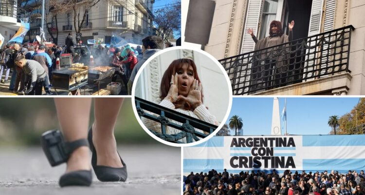 Los beneficios de Cristina presa: el drama del balcón, audio a la militancia y una visita estelar