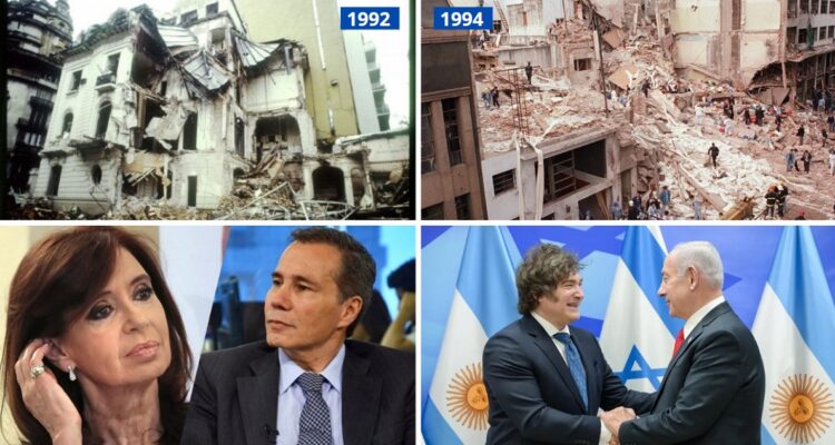 Argentina y la guerra Israel-Irán: una mención a Milei, dos atentados impunes y el fiscal muerto