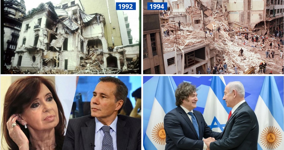 Argentina y la guerra Israel-Irán: una mención a Milei, dos atentados impunes y el fiscal muerto