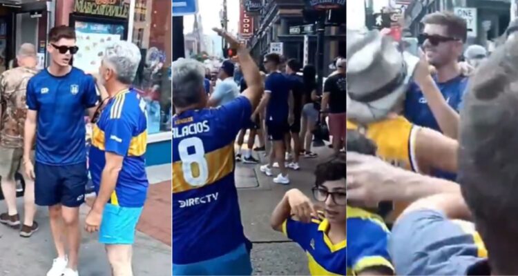 Hinchas de Boca Juniors se encuentran con jugadores del Auckland en Nashville previo a duelo clave