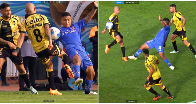 imagenes del VAR en duelo entre La U y Coquimbo