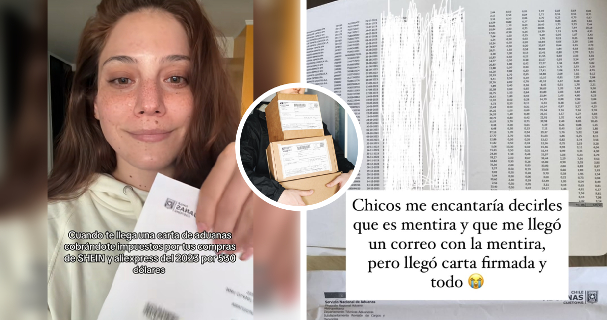 Mujer revela que Aduanas le cobró impuestos por $530 mil por compras en Shein y Aliexpress de 2023
