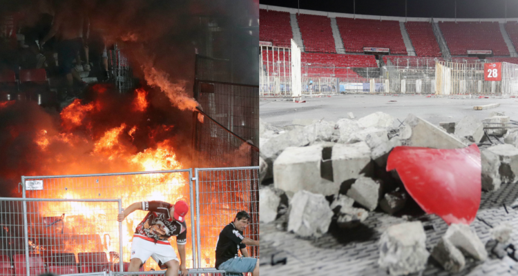 Detienen a cuatro hombres por incendio y destrozos en partido suspendido de la Supercopa 2024