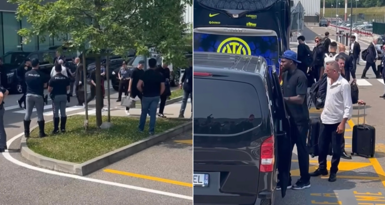 “Soy el único idiota”: plantel de Inter es recibido por solo un hincha tras humillación en Champions