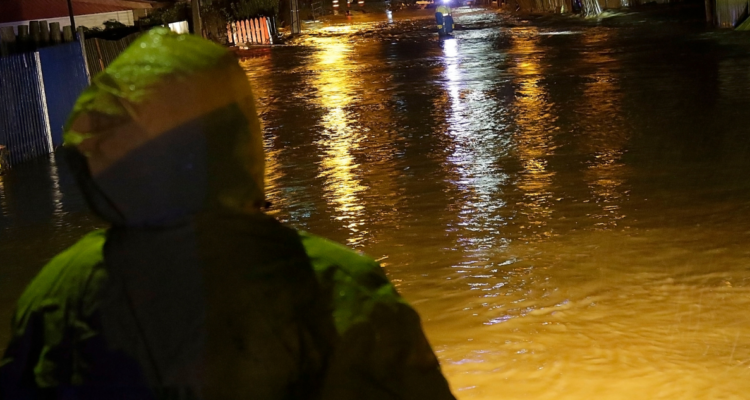 Inundación en la provincia de Arauco por cuyos servicios de ayuda aún no se le paga a pymes