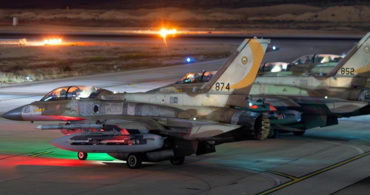 Aviones usados en los ataques del Ejército israelí contra Irán este viernes, en Jerusalén (Israel)