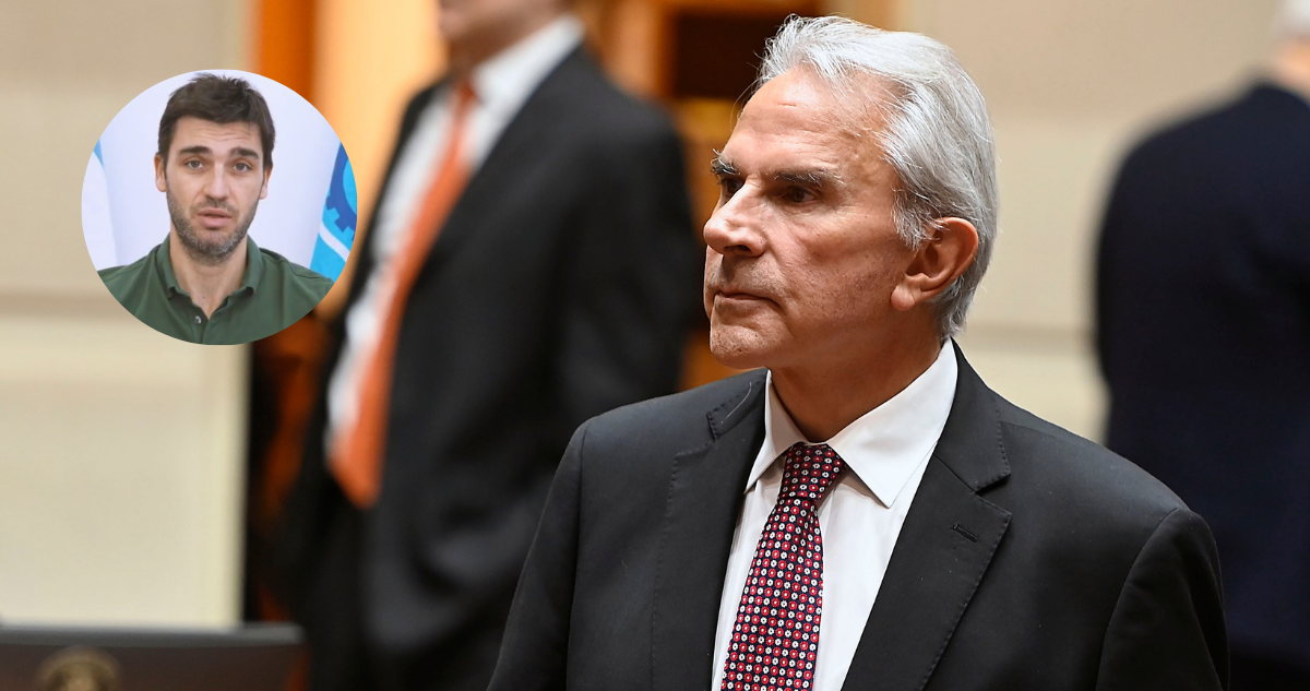 Imagen del senador Iván Moreira por iniciativa del gobernador de Chubut