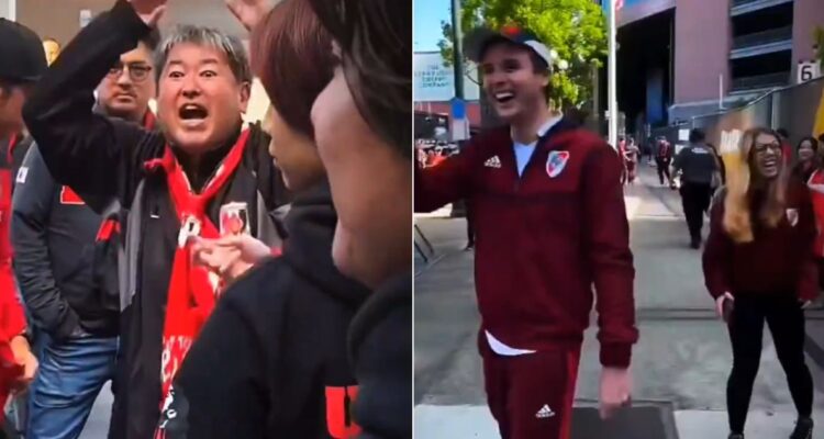 Un hincha japonés es viral en Mundial de Clubes por insultos en español a fanáticos de River en Seattle
