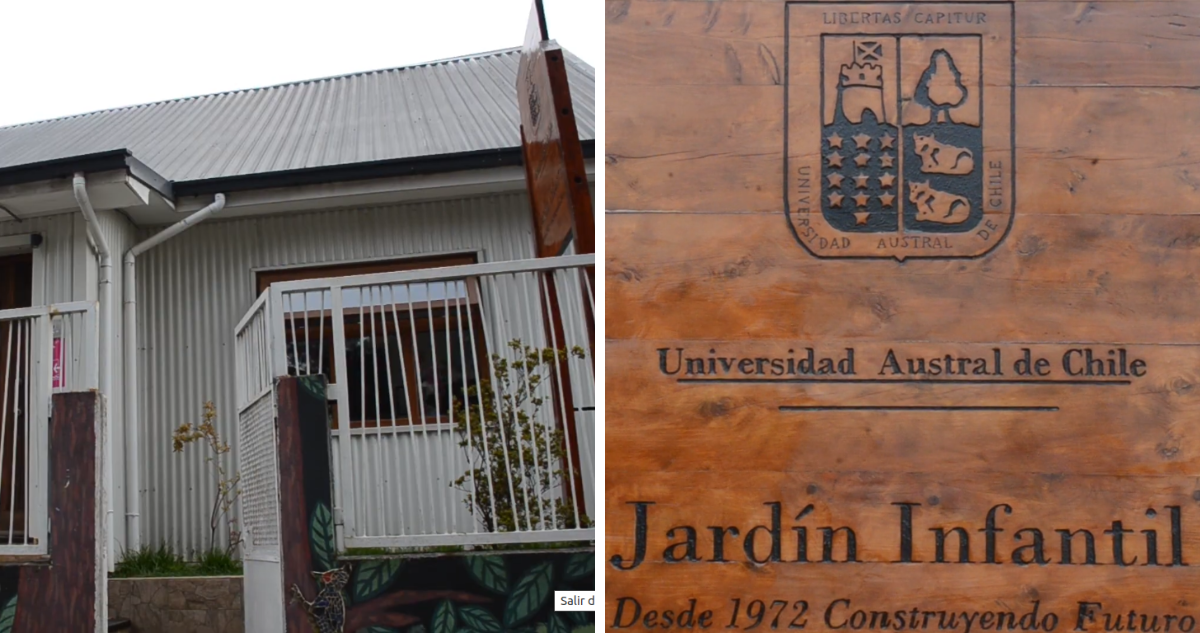 Frontis del jardín infantil de la UACh