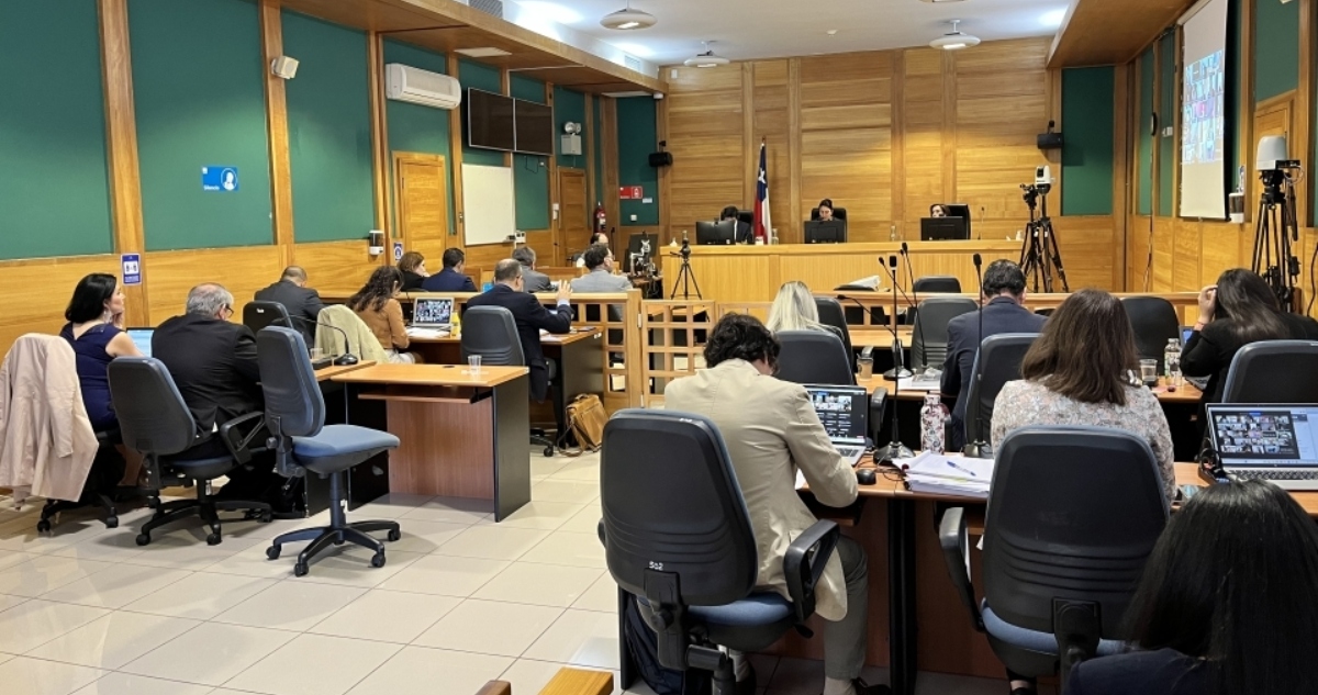 Sala de juicio Operación Huracán.