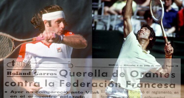 Orantes y Vilas protagonizaron la mayor vergüenza en la historia de Roland Garros.