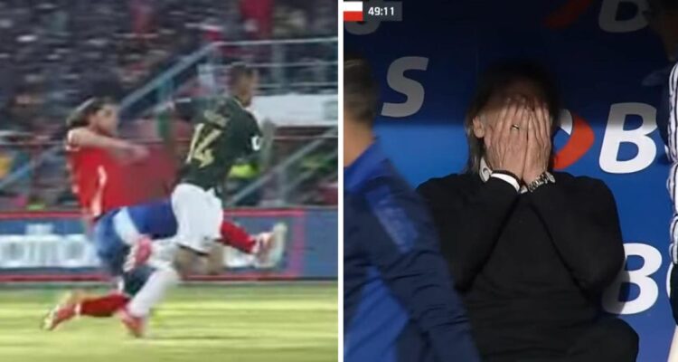 Francisco Sierralta fue expulsado en el Bolivia vs Chile.