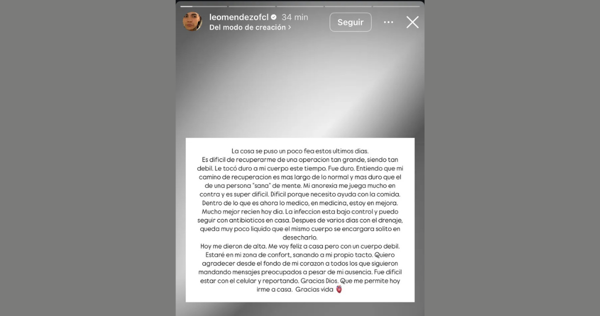 Mensaje de Leo Méndez Jr.