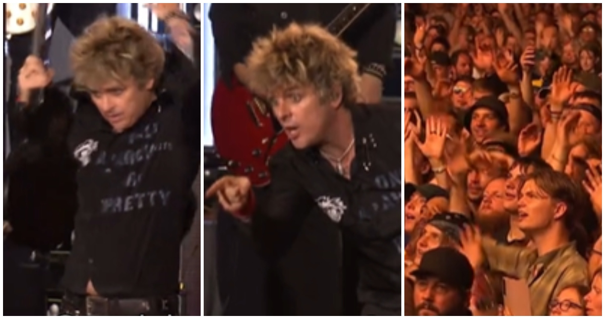 Líder de Green Day pierde la paciencia con fan que lo molestó con su pistola de agua