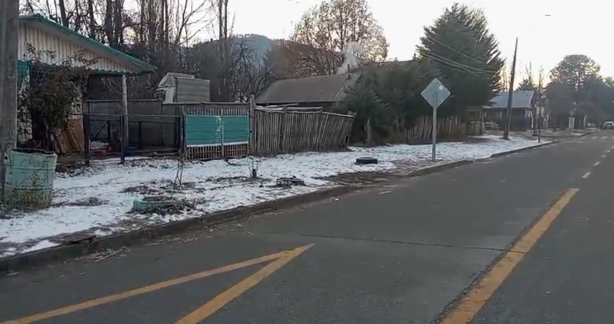 Baja temperatura en la comuna de Lonquimay
