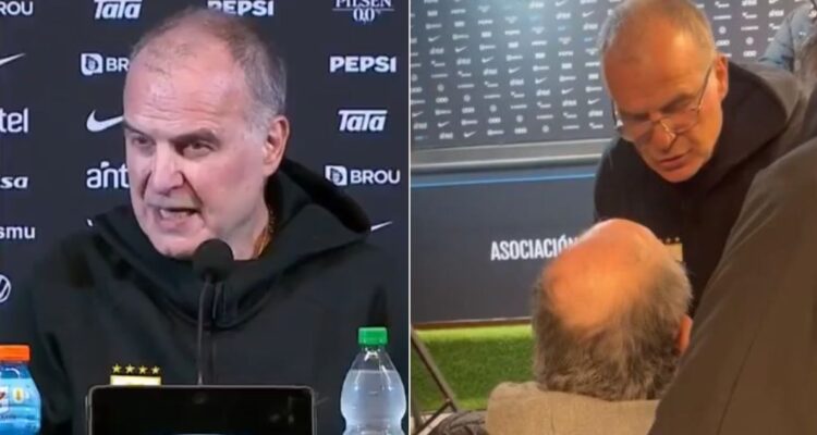 Marcelo Bielsa y su enojo en conferencia por la exposión de Carlo Bonelli, periodista español discapacitado al que conoce desde hace varios años