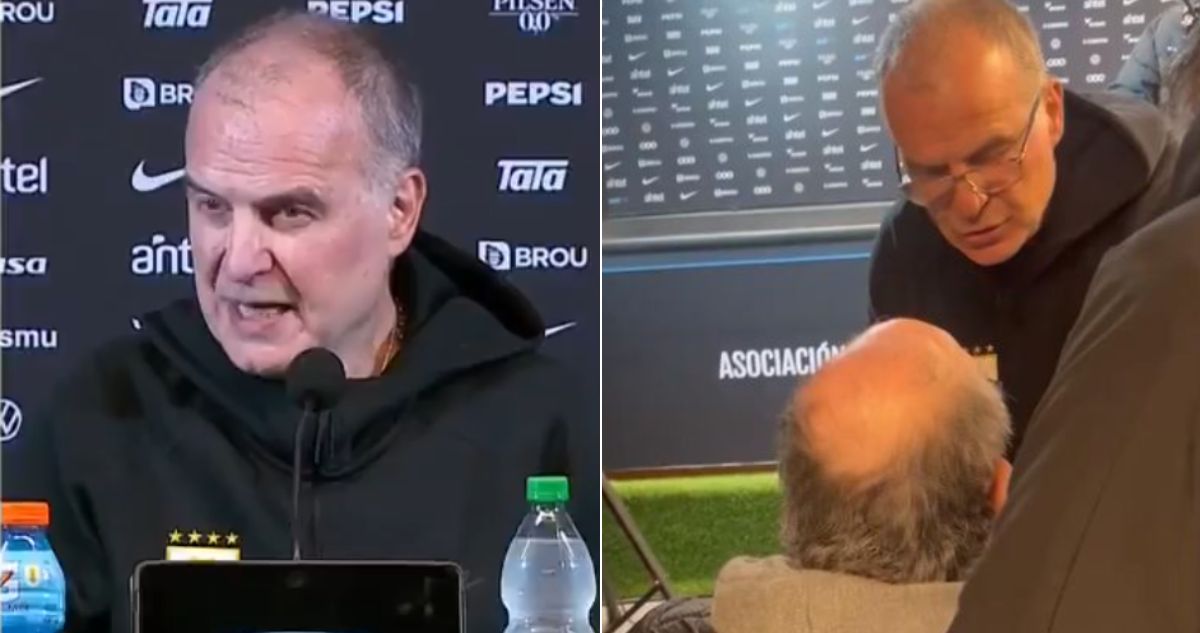 Marcelo Bielsa y su enojo en conferencia por la exposión de Carlo Bonelli, periodista español discapacitado al que conoce desde hace varios años