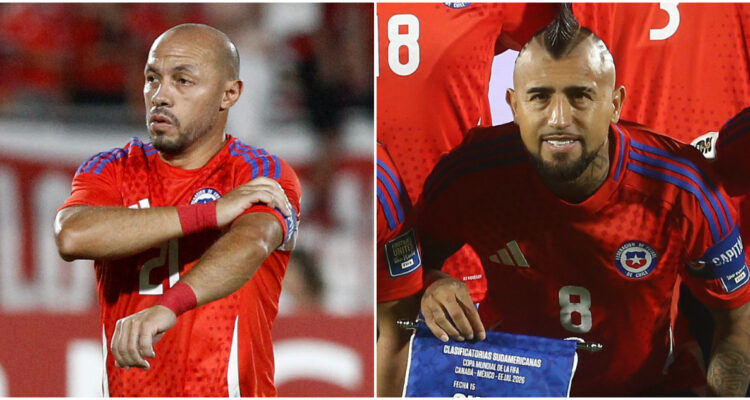 Marcelo Díaz y Arturo Vidal en La Roja