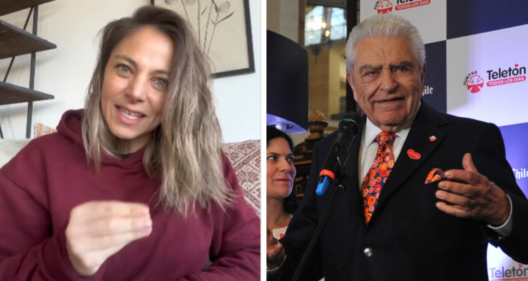Mariana Derderian y Don Francisco en referencia a mensaje de la actriz al animador de origen judío
