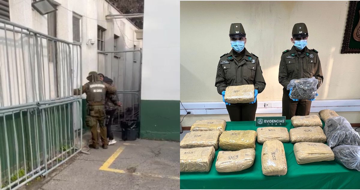 Detienen a sujeto e incautan más de 14 kilos de marihuana en departamento de Santiago