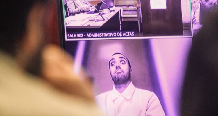 El show de Martín de Los Santos: le gritó a jueza antes de caer preso por agresión a conserje
