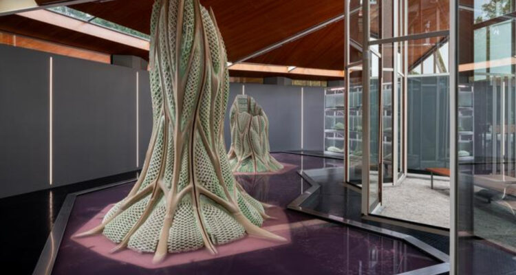 Fotos del material de construcción que está vivo, crece y puede almacenar carbono