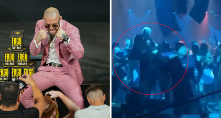 Dos puñetazos y al suelo: McGregor se descontrola golpea a un hombre en discoteque española