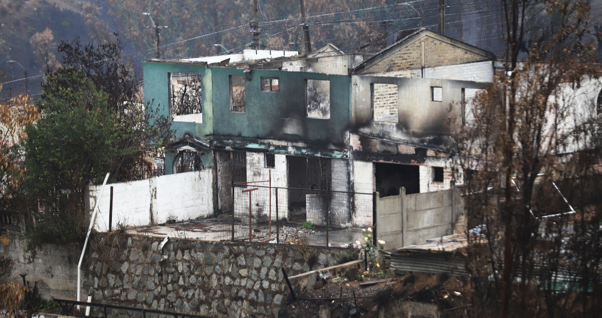 Casa afectada por megaincendio por confirmación de prisión preventiva de acusado
