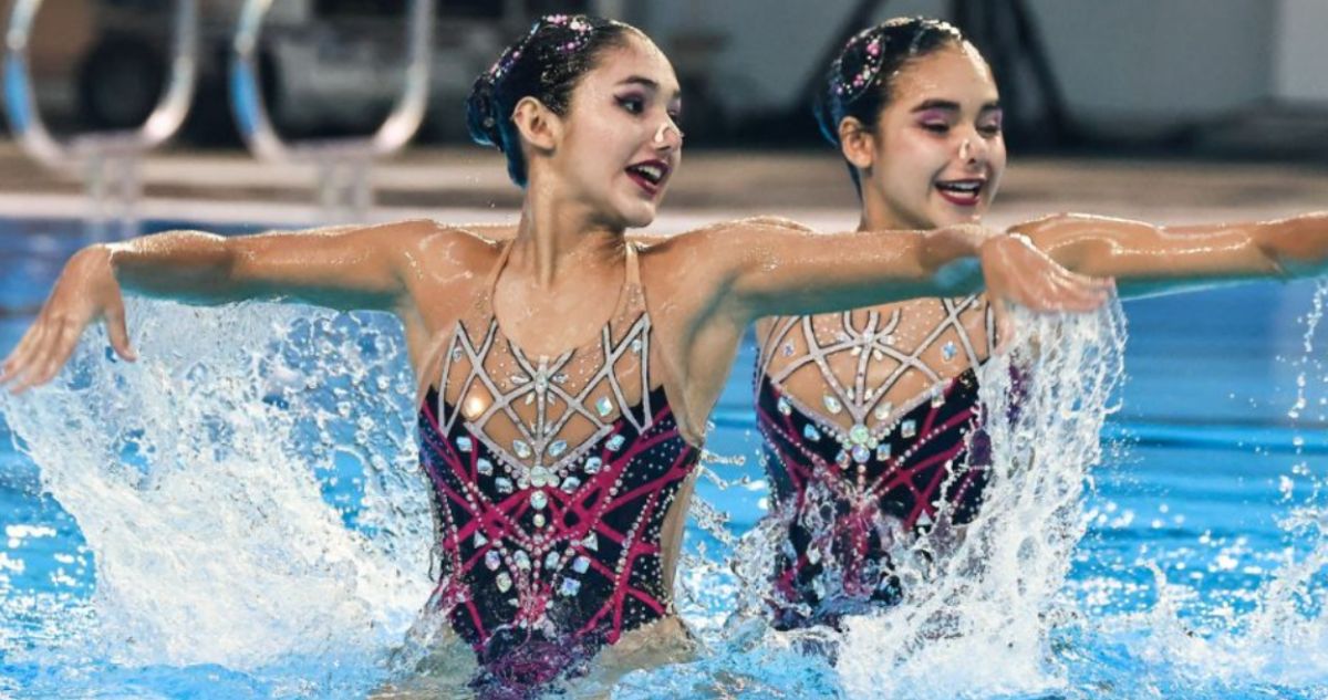 Las Mellizas Garrido superaron encerrona con pistolas y fueron campeonas nacionales de natación artística