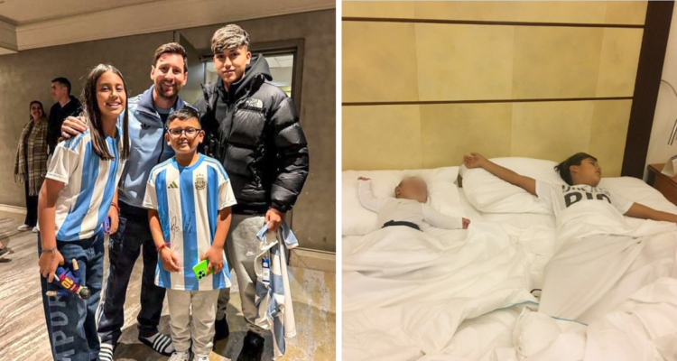 Medios argentinos festinan con encuentro entre Messi e hijos de Vidal: los “despertó de la siesta”