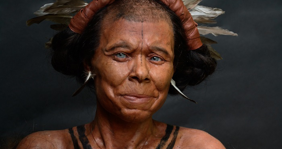 Imagen del rostro de una mujer prehistórica que vivió hace 10.500 años