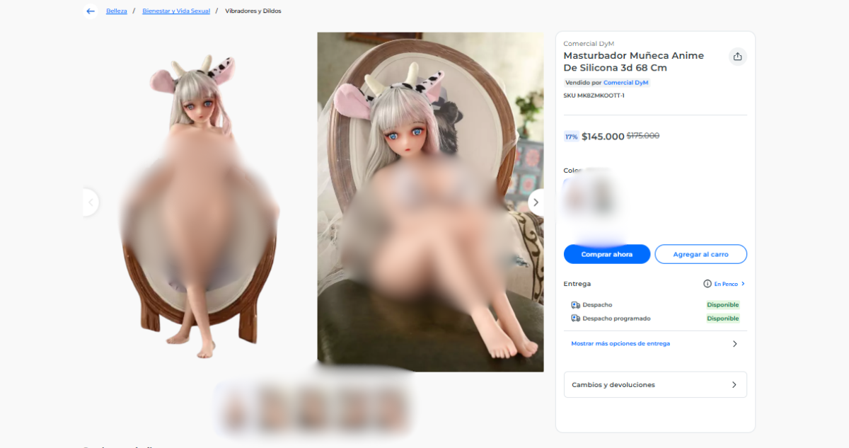 Denuncian a Paris de vender muñeca porno en su página web: lo vio abuela con su nieta de 4 años