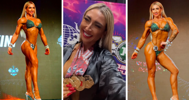 Nicole ‘Luli’ Moreno imparable: es campeona internacional en competencia de culturismo en Bolivia