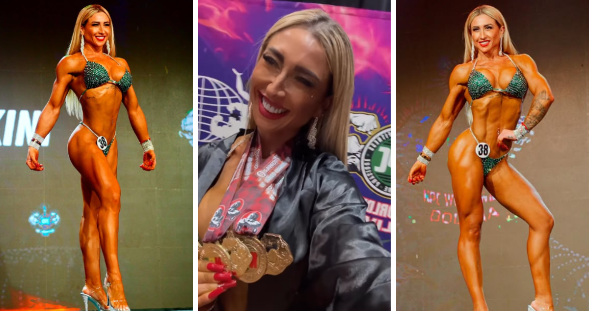 Nicole ‘Luli’ Moreno imparable: es campeona internacional en competencia de culturismo en Bolivia