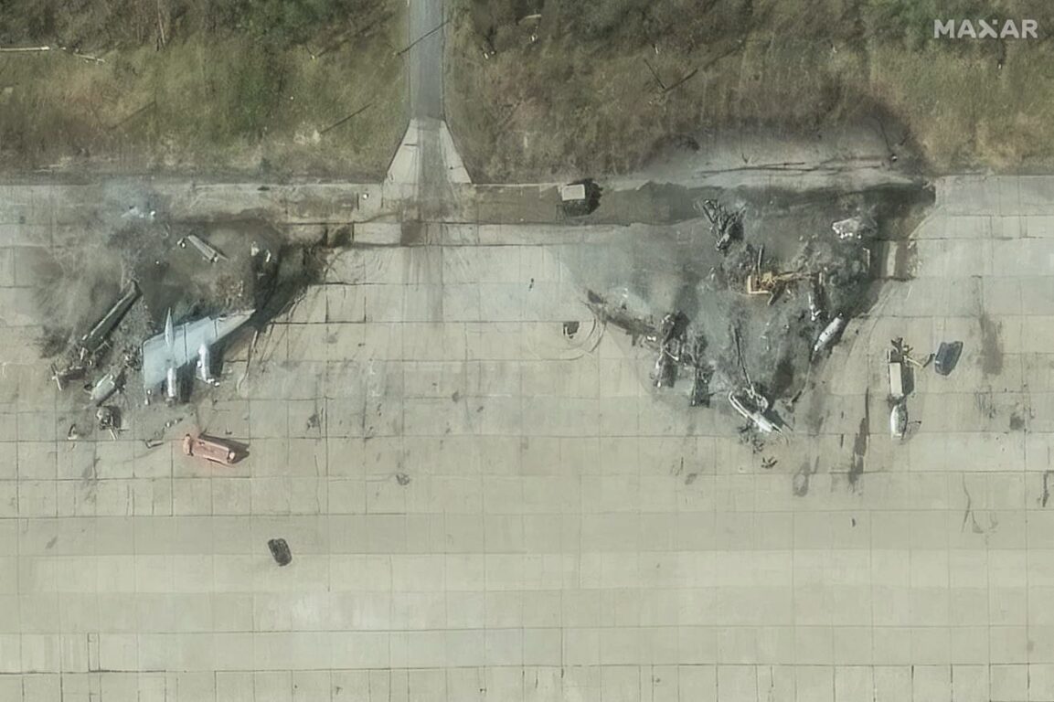 Aviones rusos destruidos 