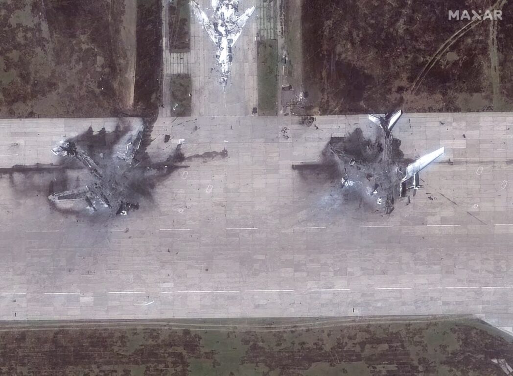 Aviones rusos destruidos 