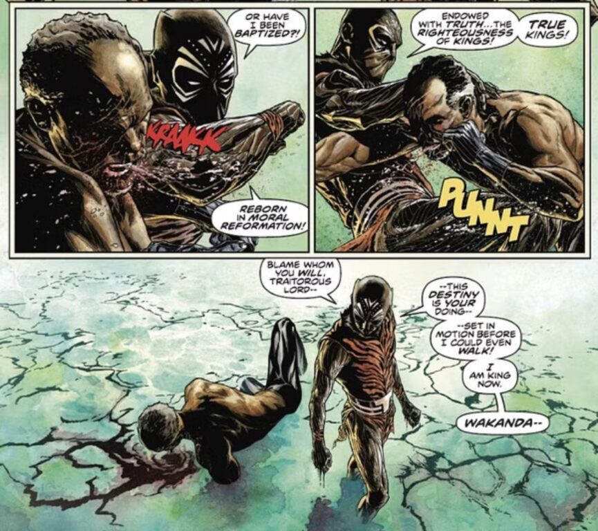Fans de Marvel enfurecidos por hijo rubio y caucásico de "Pantera Negra": "Es una locura"
