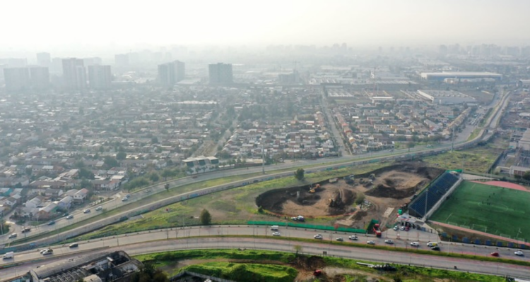 Avanza el Parque Inundable Víctor Jara que busca ampliar la capacidad del Zanjón de la Aguada