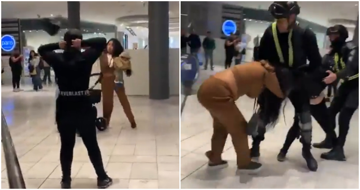 Viralizan pelea de mecheras en Mallplaza Vespucio: no les importó tener una guagua a cargo