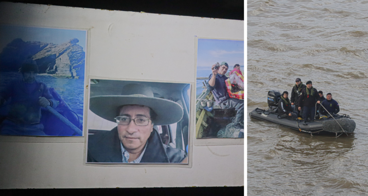 Rostros de pescadores desaparecidos en San Pedro de la Paz