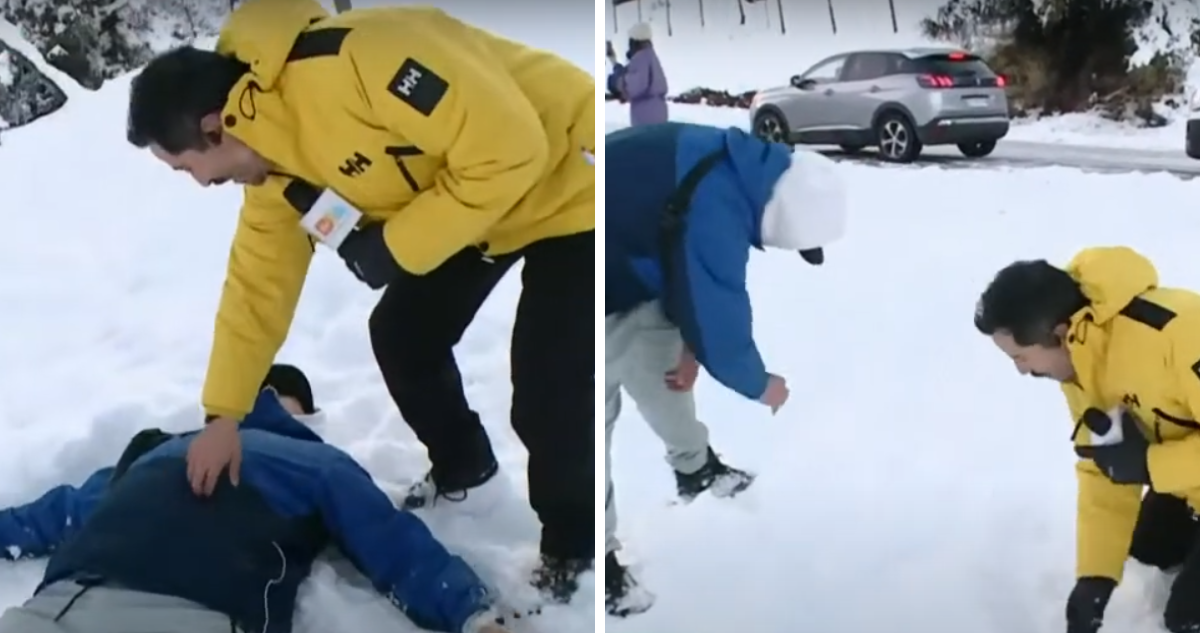 Por un angelito de nieve: productor de Tu Día perdió anillo de compromiso, pero periodista lo recuperó