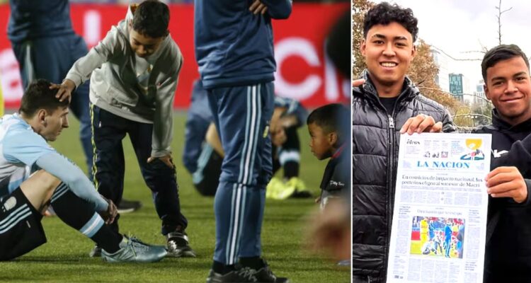 Primos de Charles Aránguiz que ingresaron a la cancha para consolar a Messi en 2015 reaparecen y se vuelven viral