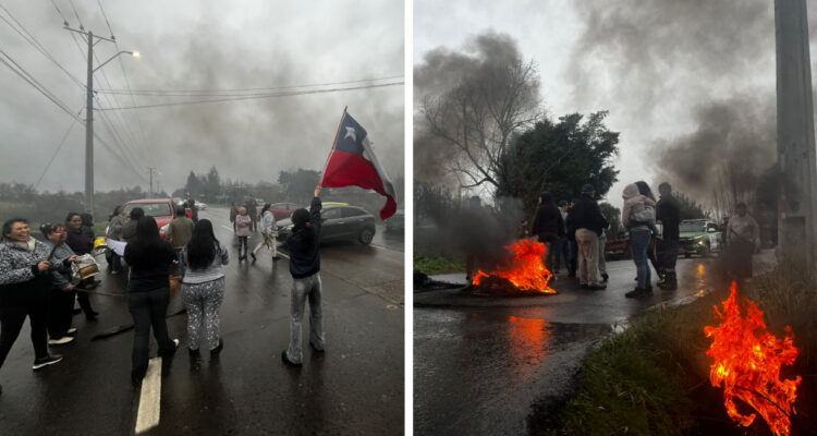 Vecinos de Los Ángeles cortan ruta en protesta por llevar una semana sin luz y apuntan a empresa