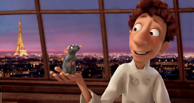 Linguini junto a Remy, los protagonistas de Ratatouille en referencia a secuela