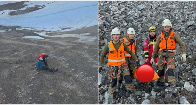 Rescatan a excursionista que sufrió fractura cuando ascendía volcán Puyehue