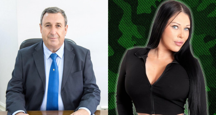 Alfredo Campbell Aguilar, ex Seremi del MOP Atacama y Rubí Galusky, ex chica reality, en referencia a querella en su contra