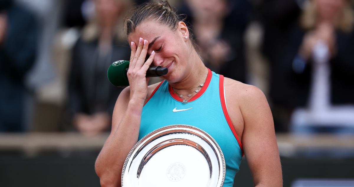 Incluye alcohol: el plan de Sabalenka para olvidar la final perdida en Roland Garros ante Coco Gauff