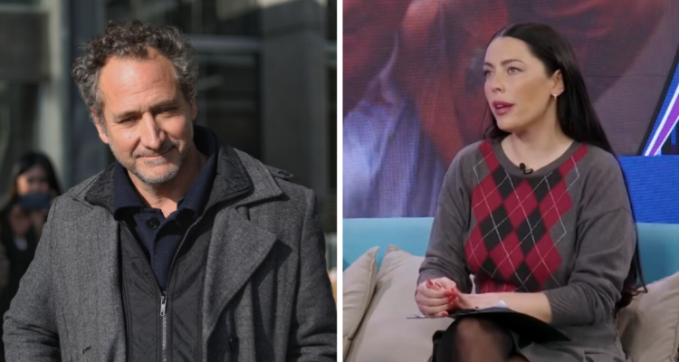 Juan Pablo Sáez y Daniela Aránguiz en referencia a crítica de la panelista de TV al actor